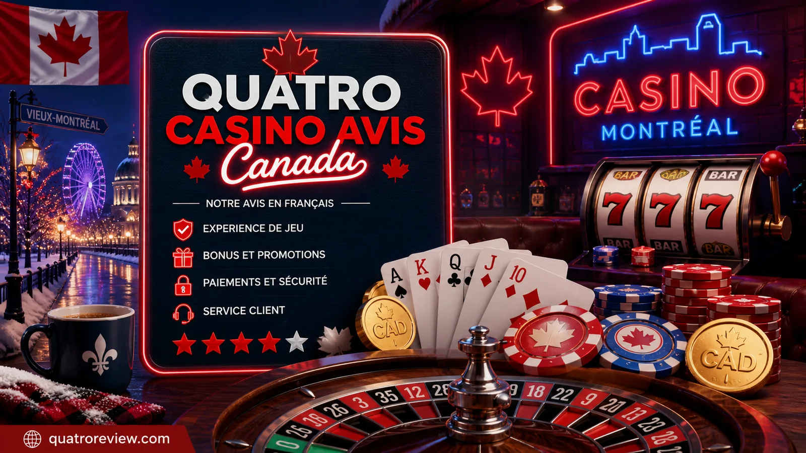 Quatro Casino Avis Canada content banner