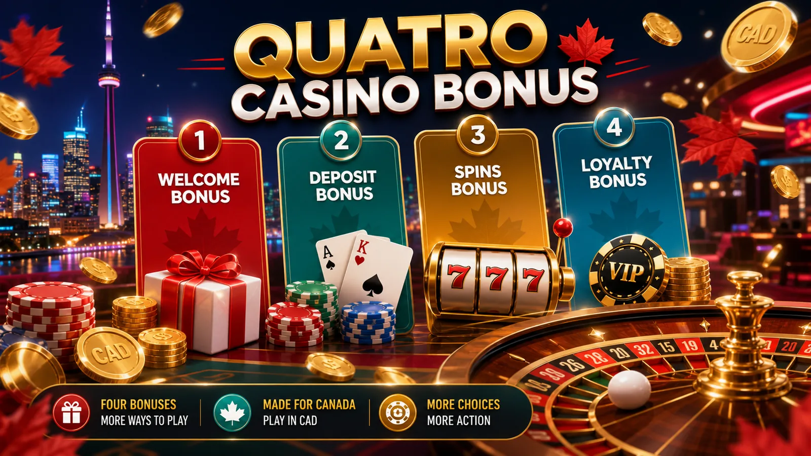 Quatro Casino Bonus content banner
